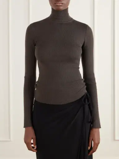 Max Mara Cavallo Ribbed Wool Turtleneck | Thumbnail 3 Max Mara Cavallo Ribbed Wool Turtleneck | Thumbnail 3