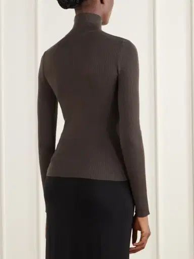 Max Mara Cavallo Ribbed Wool Turtleneck | Thumbnail 4 Max Mara Cavallo Ribbed Wool Turtleneck | Thumbnail 4