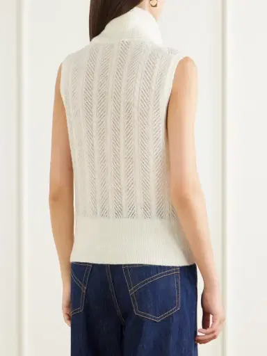 Veronica Beard Mazzy Cashmere Turtleneck Sweater Vest | Thumbnail 4 Veronica Beard Mazzy Cashmere Turtleneck Sweater Vest | Thumbnail 4