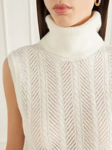 Veronica Beard Mazzy Cashmere Turtleneck Sweater Vest | Thumbnail 5 Veronica Beard Mazzy Cashmere Turtleneck Sweater Vest | Thumbnail 5