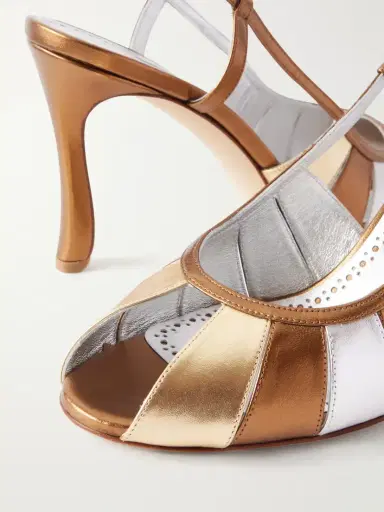 Manolo Blahnik Cloudadhi 90 Metallic Leather Sandals | Thumbnail 5 Manolo Blahnik Cloudadhi 90 Metallic Leather Sandals | Thumbnail 5