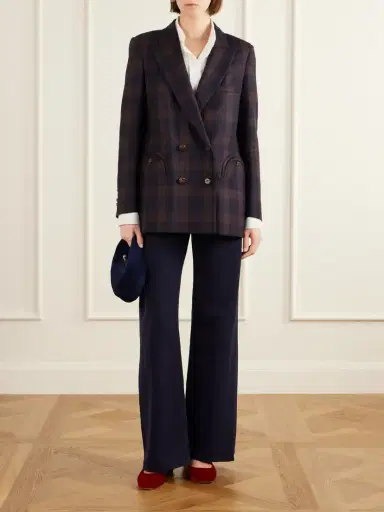 Blazé Milano Everynight Checked Double-breasted Wool Blazer | Thumbnail 2 Blazé Milano Everynight Checked Double-breasted Wool Blazer | Thumbnail 2