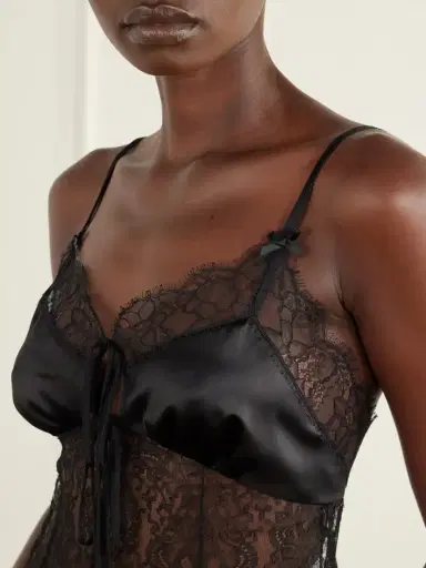 Dolce & Gabbana Bow-detailed Satin-trimmed Lace Cami | Thumbnail 5 Dolce & Gabbana Bow-detailed Satin-trimmed Lace Cami | Thumbnail 5