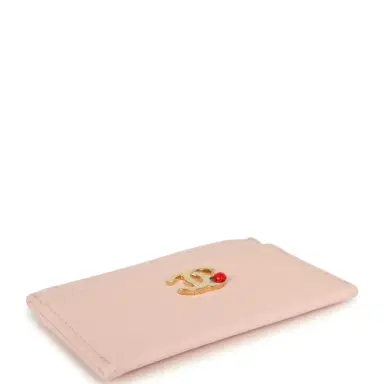 Chanel Chanel "Lucky Park" Card Holder Wallet Light Pink Goatskin Gold Hardware | Thumbnail 6 Chanel Chanel "Lucky Park" Card Holder Wallet Light Pink Goatskin Gold Hardware | Thumbnail 6