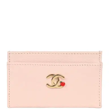 Chanel Chanel "Lucky Park" Card Holder Wallet Light Pink Goatskin Gold Hardware | Thumbnail 1 Chanel Chanel "Lucky Park" Card Holder Wallet Light Pink Goatskin Gold Hardware | Thumbnail 1