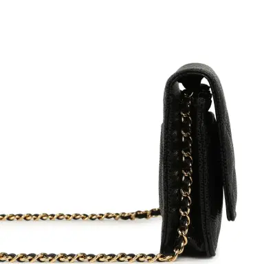 Chanel Chanel Classic Wallet On Chain WOC Black Caviar Gold Hardware | Thumbnail 3 Chanel Chanel Classic Wallet On Chain WOC Black Caviar Gold Hardware | Thumbnail 3