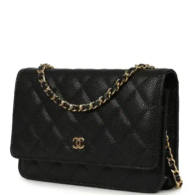 Chanel Chanel Classic Wallet On Chain WOC Black Caviar Gold Hardware | Thumbnail 5 Chanel Chanel Classic Wallet On Chain WOC Black Caviar Gold Hardware | Thumbnail 5