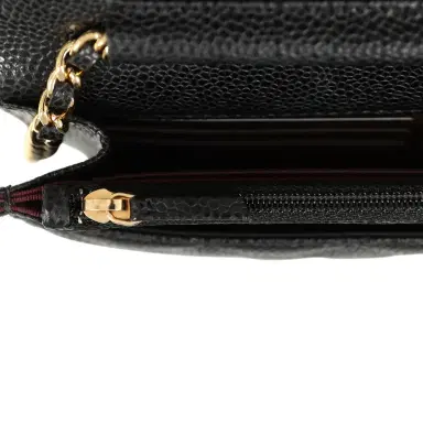 Chanel Chanel Classic Wallet On Chain WOC Black Caviar Gold Hardware | Thumbnail 9 Chanel Chanel Classic Wallet On Chain WOC Black Caviar Gold Hardware | Thumbnail 9