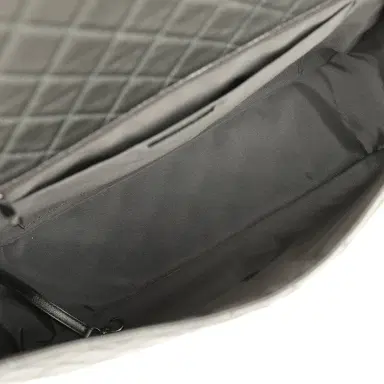 Chanel Chanel XXL Classic Single Flap Bag Dark Grey Metallic Lambskin Ruthenium Hardware | Thumbnail 8 Chanel Chanel XXL Classic Single Flap Bag Dark Grey Metallic Lambskin Ruthenium Hardware | Thumbnail 8