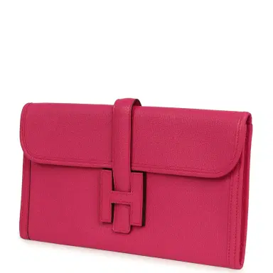 HERMÈS Hermes Jige Elan 29 Rose Shocking Chevre Mysore | Thumbnail 5 HERMÈS Hermes Jige Elan 29 Rose Shocking Chevre Mysore | Thumbnail 5