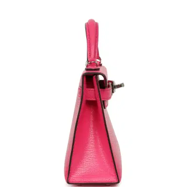 HERMÈS Hermes Kelly Sellier 20 Rose Pop Chevre Chamkilight Palladium Hardware | Thumbnail 3 HERMÈS Hermes Kelly Sellier 20 Rose Pop Chevre Chamkilight Palladium Hardware | Thumbnail 3