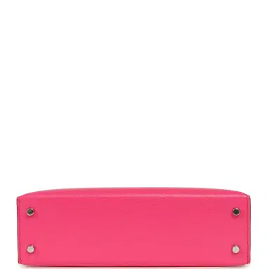 HERMÈS Hermes Kelly Sellier 20 Rose Pop Chevre Chamkilight Palladium Hardware | Thumbnail 6 HERMÈS Hermes Kelly Sellier 20 Rose Pop Chevre Chamkilight Palladium Hardware | Thumbnail 6