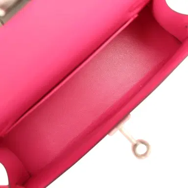 HERMÈS Hermes Kelly Sellier 20 Rose Pop Chevre Chamkilight Palladium Hardware | Thumbnail 8 HERMÈS Hermes Kelly Sellier 20 Rose Pop Chevre Chamkilight Palladium Hardware | Thumbnail 8