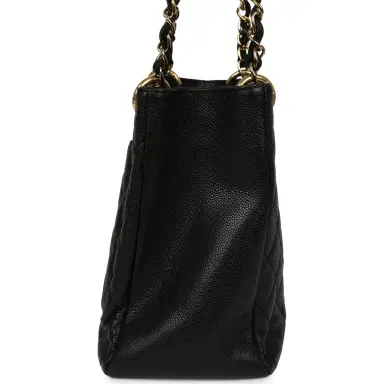 Chanel Pre-owned Chanel Grand Shopping Tote Black Caviar Gold Hardware | Thumbnail 3 Chanel Pre-owned Chanel Grand Shopping Tote Black Caviar Gold Hardware | Thumbnail 3