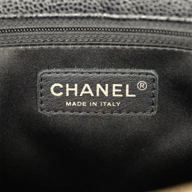 Chanel Pre-owned Chanel Grand Shopping Tote Black Caviar Gold Hardware | Thumbnail 10 Chanel Pre-owned Chanel Grand Shopping Tote Black Caviar Gold Hardware | Thumbnail 10