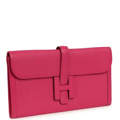 HERMÈS Pre-owned Hermes Jige Elan 29 Rose Shocking Chevre Mysore | Thumbnail 2 HERMÈS Pre-owned Hermes Jige Elan 29 Rose Shocking Chevre Mysore | Thumbnail 2