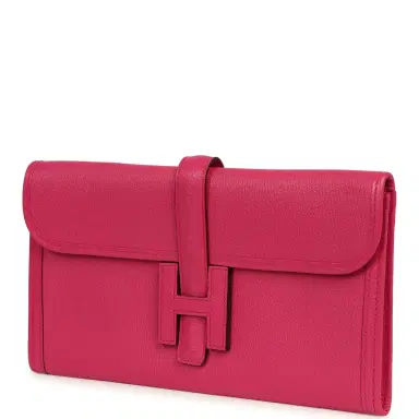 HERMÈS Pre-owned Hermes Jige Elan 29 Rose Shocking Chevre Mysore | Thumbnail 5 HERMÈS Pre-owned Hermes Jige Elan 29 Rose Shocking Chevre Mysore | Thumbnail 5