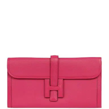 HERMÈS Pre-owned Hermes Jige Elan 29 Rose Shocking Chevre Mysore | Thumbnail 1 HERMÈS Pre-owned Hermes Jige Elan 29 Rose Shocking Chevre Mysore | Thumbnail 1