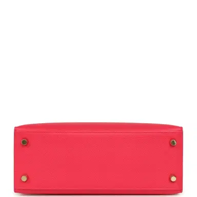 HERMÈS Pre-owned Hermes Kelly Sellier 25 Rose Extreme Epsom Gold Hardware | Thumbnail 6 HERMÈS Pre-owned Hermes Kelly Sellier 25 Rose Extreme Epsom Gold Hardware | Thumbnail 6