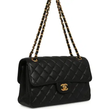 Chanel Vintage Chanel Double Sided Flap Bag Black Caviar Gold Hardware | Thumbnail 2 Chanel Vintage Chanel Double Sided Flap Bag Black Caviar Gold Hardware | Thumbnail 2