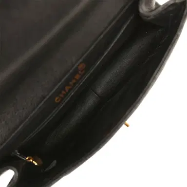 Chanel Vintage Chanel Double Sided Flap Bag Black Caviar Gold Hardware | Thumbnail 12 Chanel Vintage Chanel Double Sided Flap Bag Black Caviar Gold Hardware | Thumbnail 12