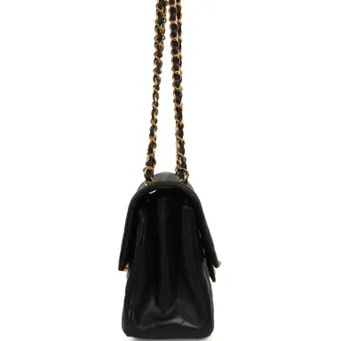 Chanel Vintage Chanel Double Sided Flap Bag Black Caviar Gold Hardware | Thumbnail 3 Chanel Vintage Chanel Double Sided Flap Bag Black Caviar Gold Hardware | Thumbnail 3