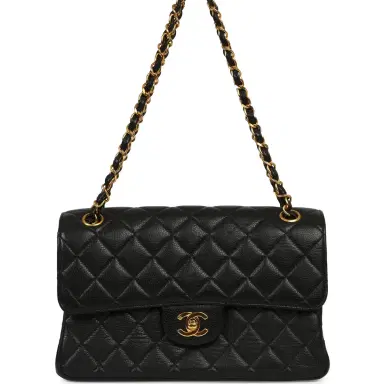 Chanel Vintage Chanel Double Sided Flap Bag Black Caviar Gold Hardware | Thumbnail 4 Chanel Vintage Chanel Double Sided Flap Bag Black Caviar Gold Hardware | Thumbnail 4