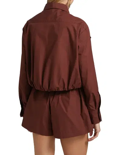 A.L.C. A. L.C. Women's Leo Twist Cotton Button-Front Top | Thumbnail 5 A.L.C. A. L.C. Women's Leo Twist Cotton Button-Front Top | Thumbnail 5