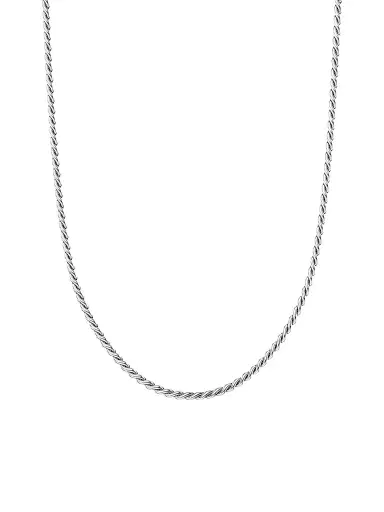 David Yurman Women's Sculpted Cable Chain Necklace in Sterling Silver, 2.7MM | Thumbnail 1 David Yurman Women's Sculpted Cable Chain Necklace in Sterling Silver, 2.7MM | Thumbnail 1