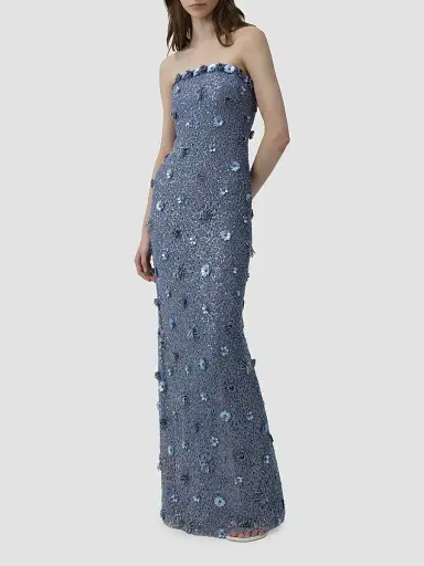 Simkhai Women's Serafina Strapless Embellished Gown | Thumbnail 4 Simkhai Women's Serafina Strapless Embellished Gown | Thumbnail 4