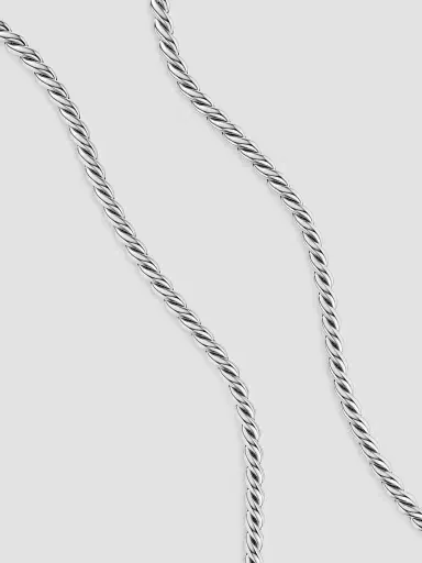 David Yurman Women's Sculpted Cable Chain Necklace in Sterling Silver, 5.7MM | Thumbnail 2 David Yurman Women's Sculpted Cable Chain Necklace in Sterling Silver, 5.7MM | Thumbnail 2
