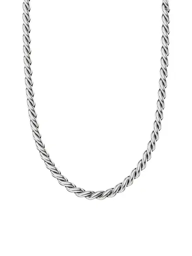 David Yurman Women's Sculpted Cable Chain Necklace in Sterling Silver, 5.7MM | Thumbnail 1 David Yurman Women's Sculpted Cable Chain Necklace in Sterling Silver, 5.7MM | Thumbnail 1