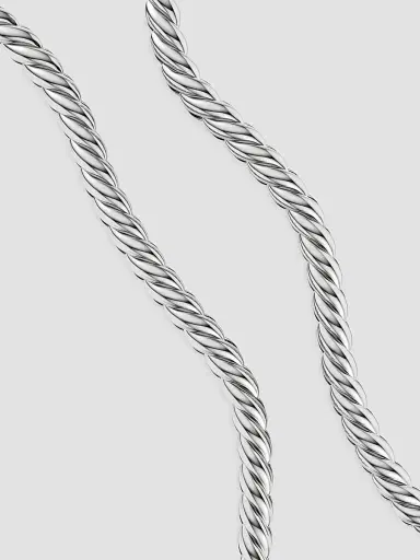 David Yurman Women's Sculpted Cable Chain Necklace in Sterling Silver, 10MM | Thumbnail 2 David Yurman Women's Sculpted Cable Chain Necklace in Sterling Silver, 10MM | Thumbnail 2