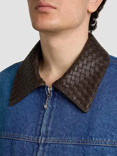 Bottega Veneta Men's Medium Indigo Denim Padded Jacket | Thumbnail 6 Bottega Veneta Men's Medium Indigo Denim Padded Jacket | Thumbnail 6