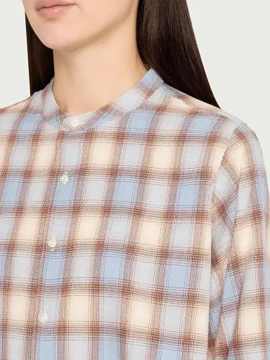 RE/DONE Women's Bianca Plaid Cotton Shirt | Thumbnail 5 RE/DONE Women's Bianca Plaid Cotton Shirt | Thumbnail 5