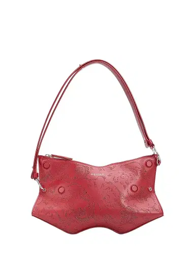 Alexander McQueen Women's Mana Laser-Cut Leather Clutch | Thumbnail 1 Alexander McQueen Women's Mana Laser-Cut Leather Clutch | Thumbnail 1