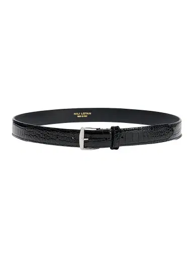 Nili Lotan Women's Sloane Croc-Embossed Leather Belt | Thumbnail 1 Nili Lotan Women's Sloane Croc-Embossed Leather Belt | Thumbnail 1