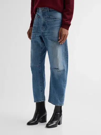 Nili Lotan Women's Shon Barrel Jeans | Thumbnail 4 Nili Lotan Women's Shon Barrel Jeans | Thumbnail 4