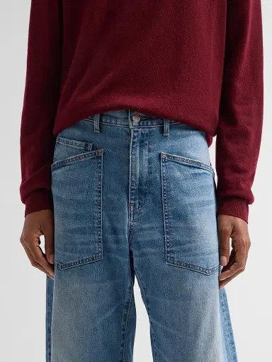 Nili Lotan Women's Shon Barrel Jeans | Thumbnail 5 Nili Lotan Women's Shon Barrel Jeans | Thumbnail 5