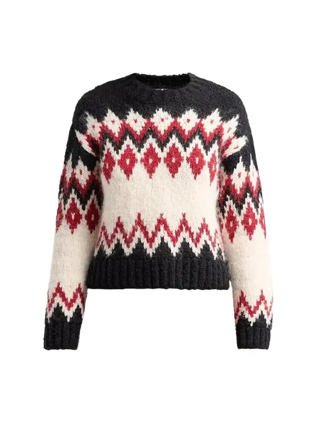 Women's Jessalyn Fair Isle-Inspired Crewneck Sweater Women's Jessalyn Fair Isle-Inspired Crewneck Sweater