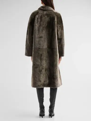 Yves Salomon Women's Manteau Shearling Coat | Thumbnail 3 Yves Salomon Women's Manteau Shearling Coat | Thumbnail 3