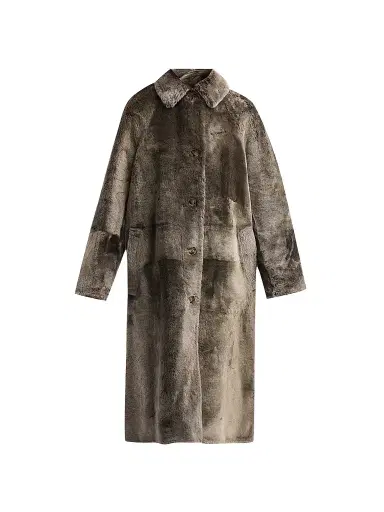 Yves Salomon Women's Manteau Shearling Coat | Thumbnail 1 Yves Salomon Women's Manteau Shearling Coat | Thumbnail 1
