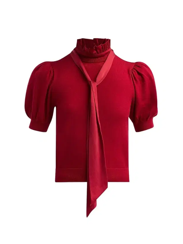 Women's Chase Puff Sleeve Tie Sweater Women's Chase Puff Sleeve Tie Sweater