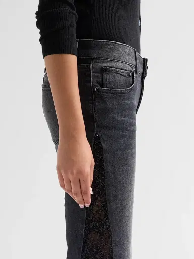 Alice + Olivia Women's Sirena Low-Rise Bell Bottom Jeans | Thumbnail 5 Alice + Olivia Women's Sirena Low-Rise Bell Bottom Jeans | Thumbnail 5