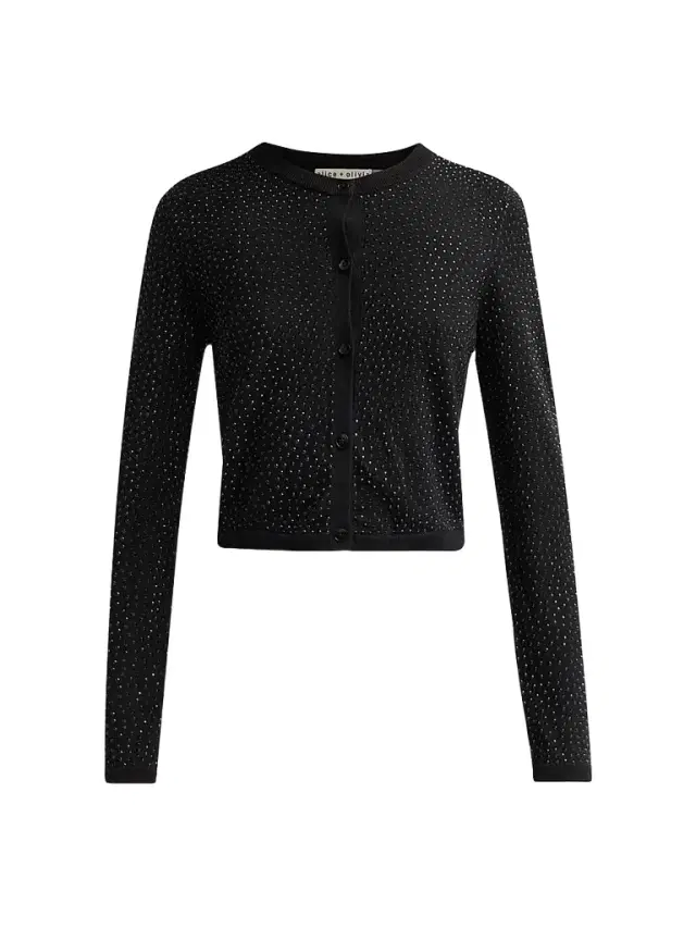 Women's Carson Embellished Wool Cardigan Women's Carson Embellished Wool Cardigan