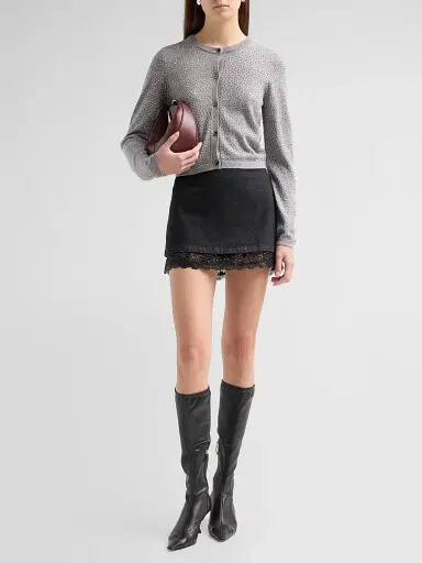 Alice + Olivia Women's Carson Embellished Wool Cardigan | Thumbnail 2 Alice + Olivia Women's Carson Embellished Wool Cardigan | Thumbnail 2