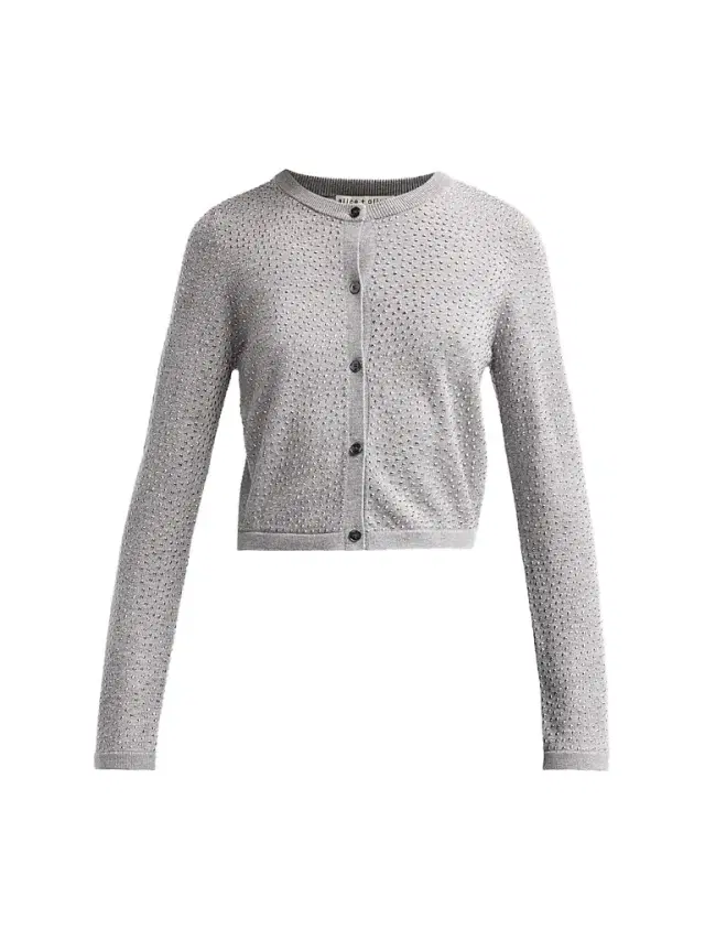Women's Carson Embellished Wool Cardigan Women's Carson Embellished Wool Cardigan