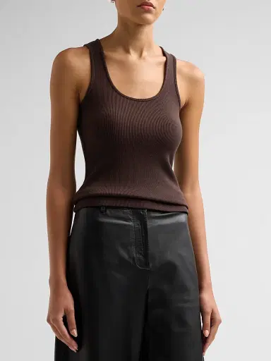 L'Agence Women's Adira Rib-Knit Tank | Thumbnail 4 L'Agence Women's Adira Rib-Knit Tank | Thumbnail 4