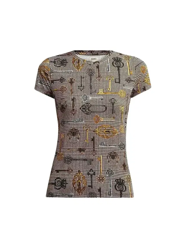 Women's Ressi Key Houndstooth T-Shirt Women's Ressi Key Houndstooth T-Shirt