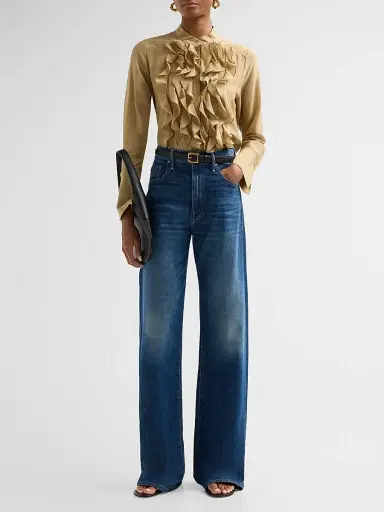 TWP Women's Patti Ruffle Cotton-Silk Blouse | Thumbnail 2 TWP Women's Patti Ruffle Cotton-Silk Blouse | Thumbnail 2